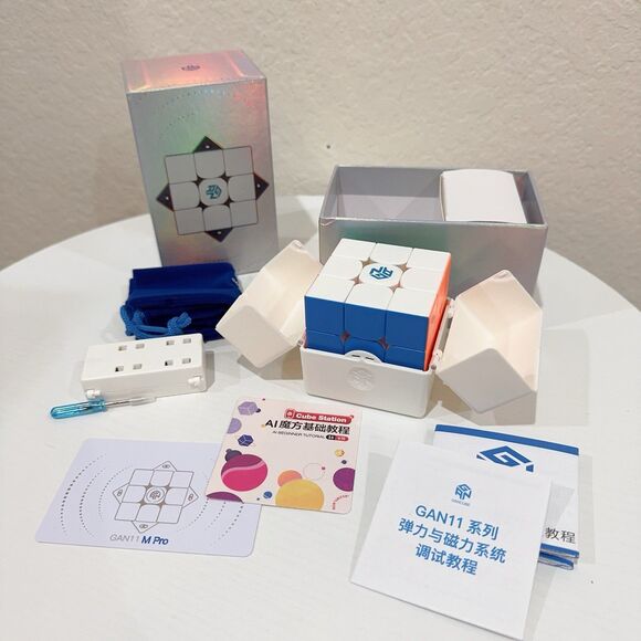 GAN 11 M Pro 3x3 Magnetic Speed Cube Frosted Stickerless Rubik's Cube New in Box - Picture 1 of 10